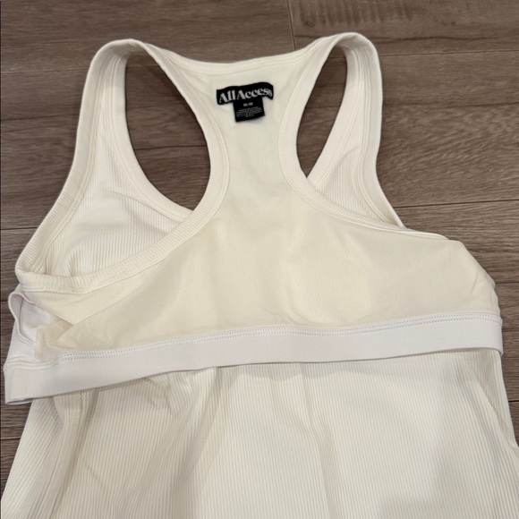 ALL ACCESS White Ribbed Tank Top - Picture 5 of 5